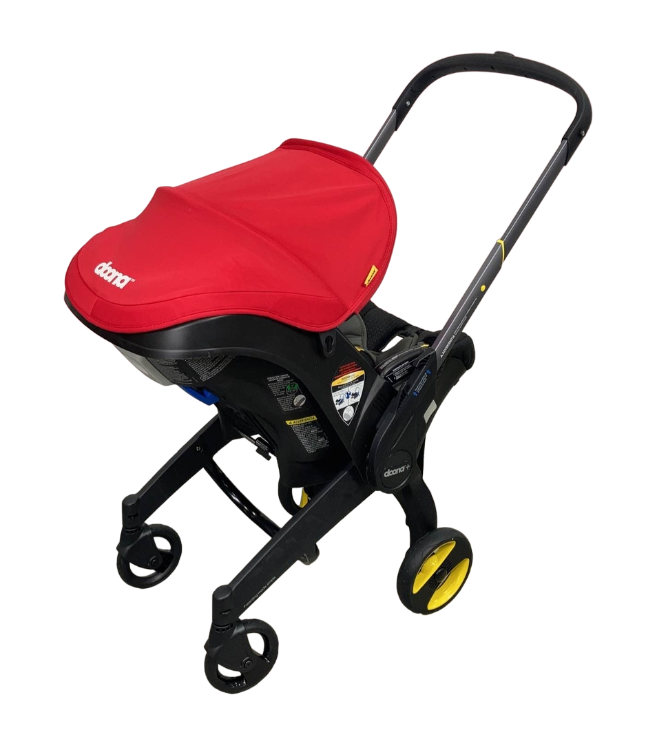 Doona Infant Car Seat & Stroller Combo, 2023, Flame Red