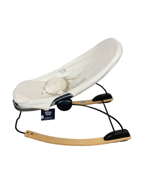 secondhand Bloom Coco Go 3-in-1 Bouncer, Cappuccino Wood, Coconut White Organic