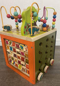 secondhand B. Toys Zany Zoo Wooden Activity Cube