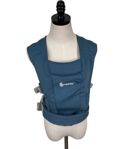 used Ergobaby Embrace Baby Carrier, Oxford Blue
