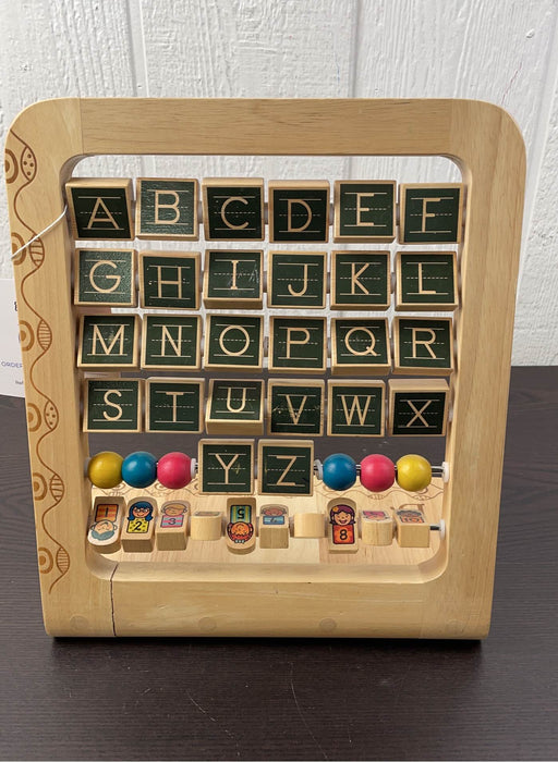 used B. toys Wood Alphabet Abacus