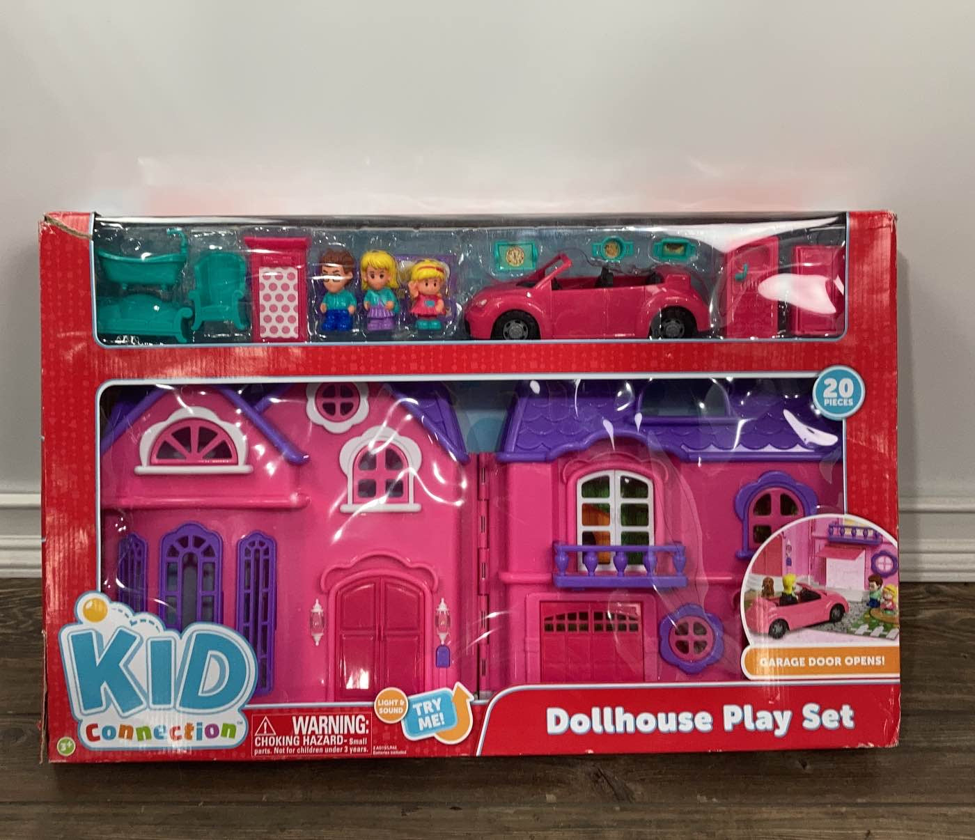 Pink and Purple Kid Connection Light and Sound Dollhouse 