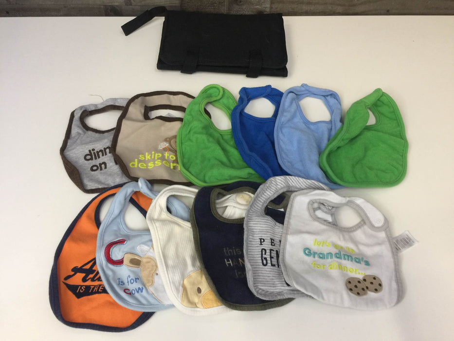 BUNDLE Baby Bibs and Changing Pad