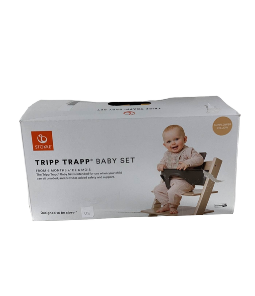 used Stokke Tripp Trapp Baby Set, Sunflower Yellow, Version 4