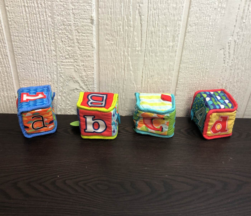 secondhand Bright Starts Grab N Stack Soft Blocks