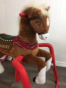 secondhand Rockin’ Rider Lucky Talking Plush Spring Horse