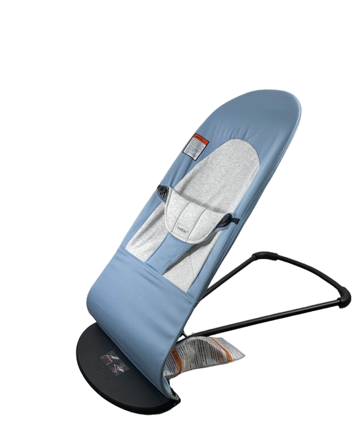 Shop BabyBjorn Bouncer Balance, Blue/Gray, Black Frame at GoodBuy Gear