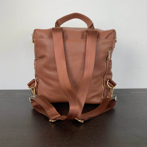 secondhand WYN Vegan Leather Diaper Bag Backpack, Brown