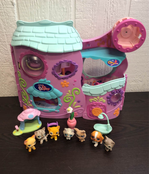 used Hasbro Littlest Pet Shop Fitness Center Play Set