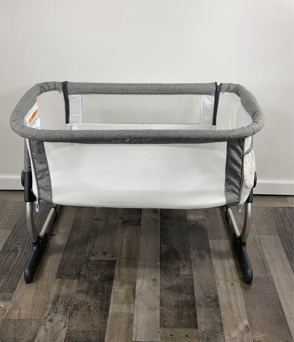 Shop Baby Delight Beside Me Dreamer Bassinet & Bedside Sleeper, Charcoal Tweed at GoodBuy Gear