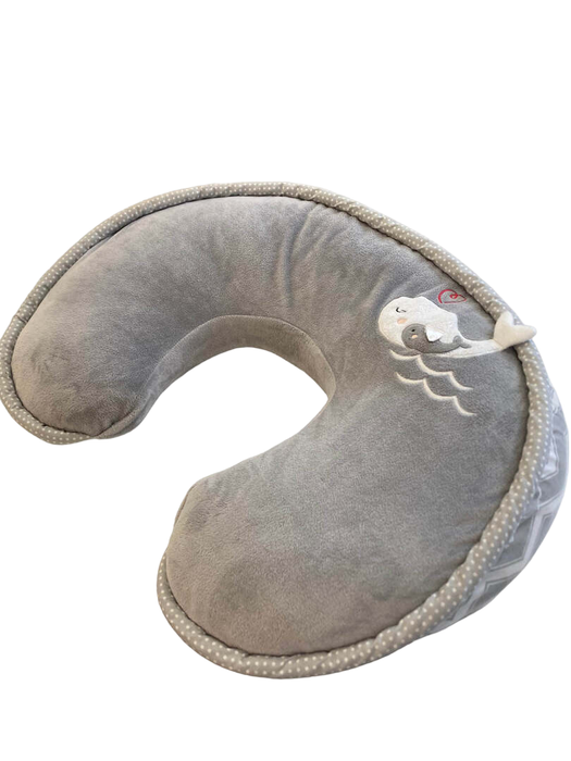 secondhand Boppy Nursing and Infant Support Luxe Pillow, Sherpa Whale