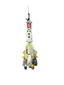 used Playmobil Mission Rocket with Launch Site