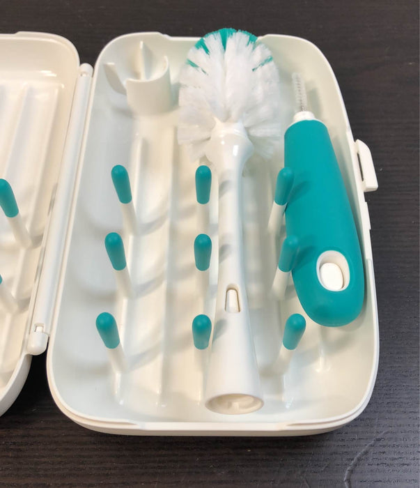 Shop OXO Tot On The Go Drying Rack With Bottle Brush, Teal at GoodBuy Gear