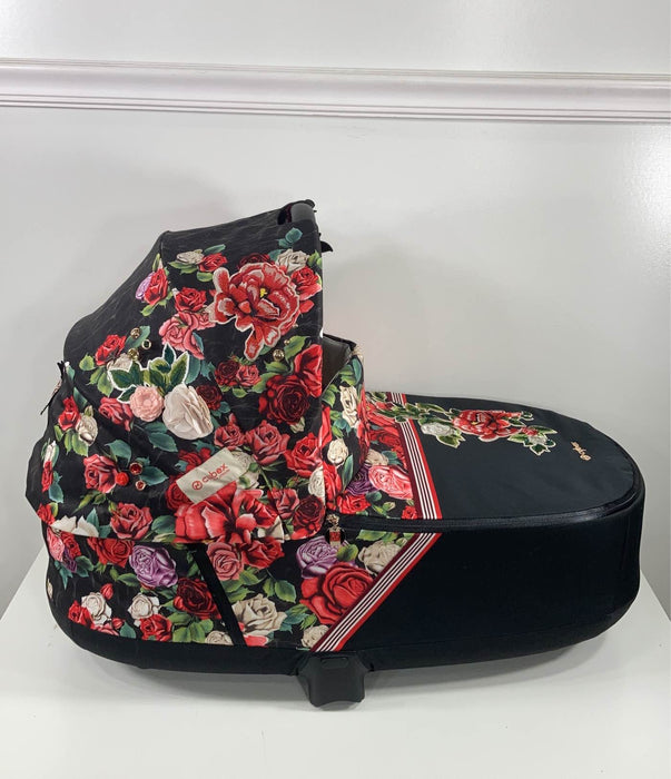 Shop Cybex PRIAM Lux Carry Cot, Spring Blossom Dark, 2021 at GoodBuy Gear