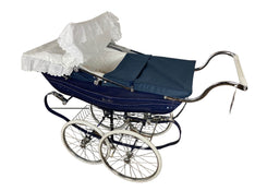 used Silver Cross Balmoral Pram, Navy