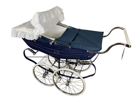 used Silver Cross Balmoral Pram, Navy