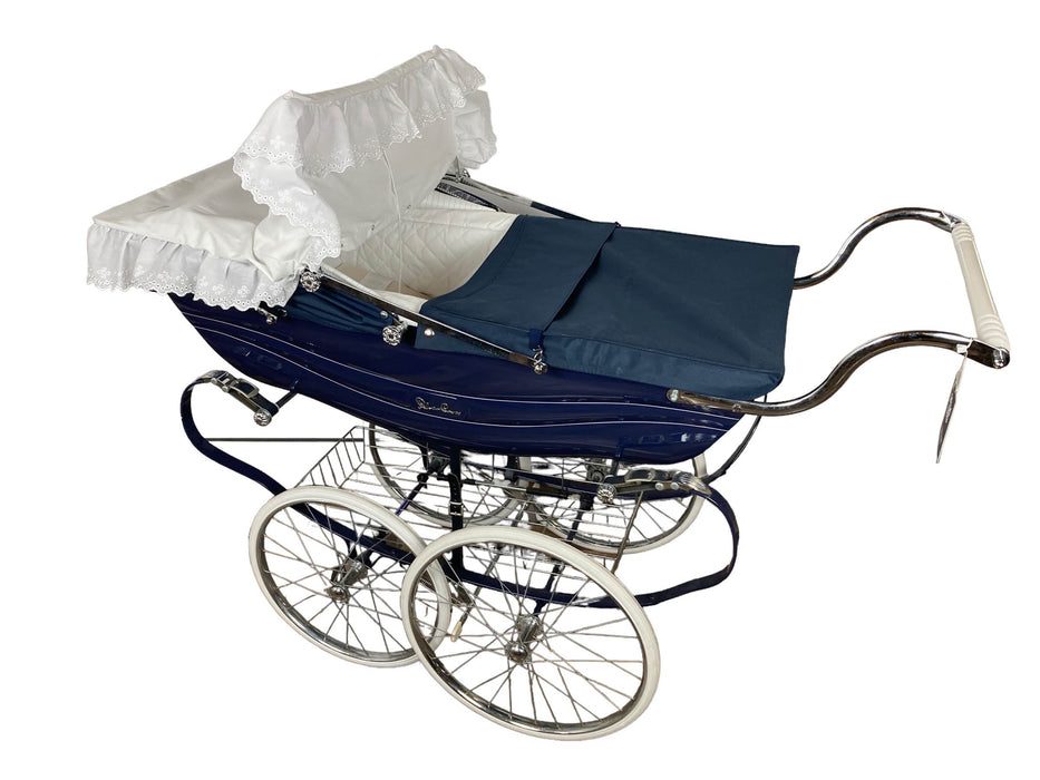 used Silver Cross Balmoral Pram, Navy