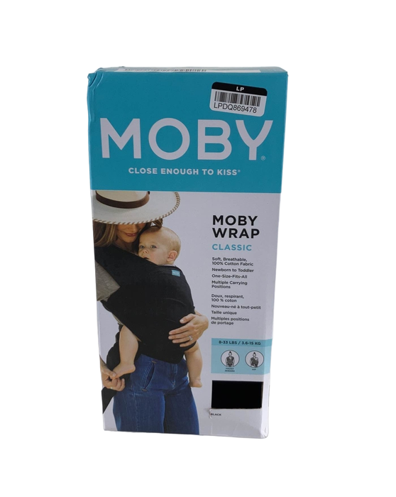 used Moby Wrap Baby Carrier, Black