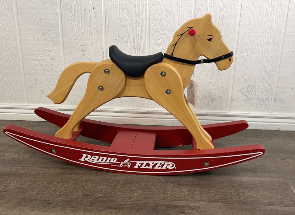 secondhand Radio Flyer Vintage Wooden Rocking Horse