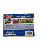 secondhand Melissa & Doug Vehicles Wooden Mini Puzzle Set