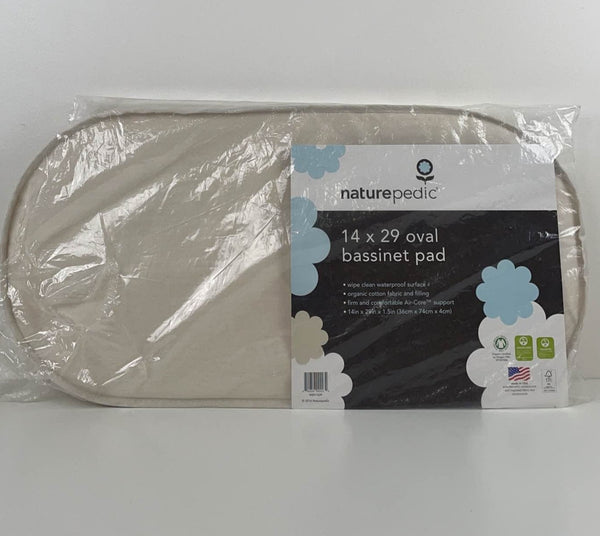 Naturepedic oval 2024 bassinet mattress