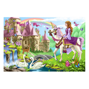 used Melissa & Doug Floor Puzzle, Fairytale Castle