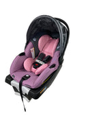 used Evenflo Gold Securemax Infant Car Seat With SensorSafe And SafeZone Load Leg Base, 2021, Opal Pink