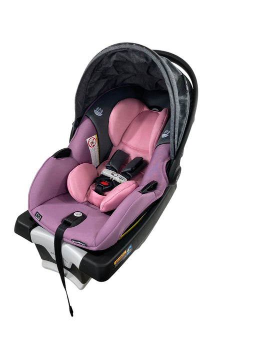 used Evenflo Gold Securemax Infant Car Seat With SensorSafe And SafeZone Load Leg Base, 2021, Opal Pink