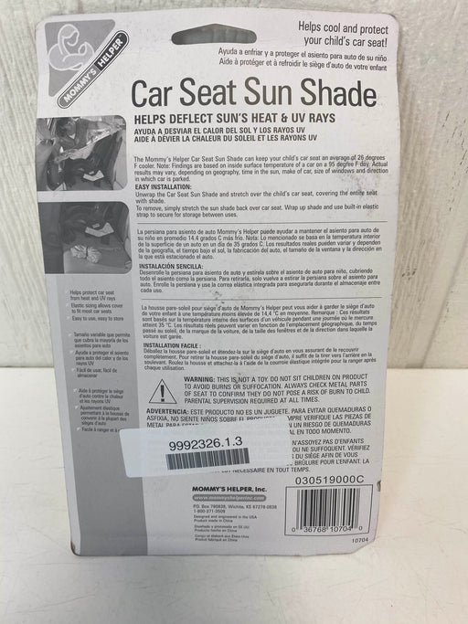 secondhand Mommy’s Helper Car Seat Sun Shade