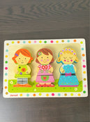 used Janod Chunky Puzzle, Dolls