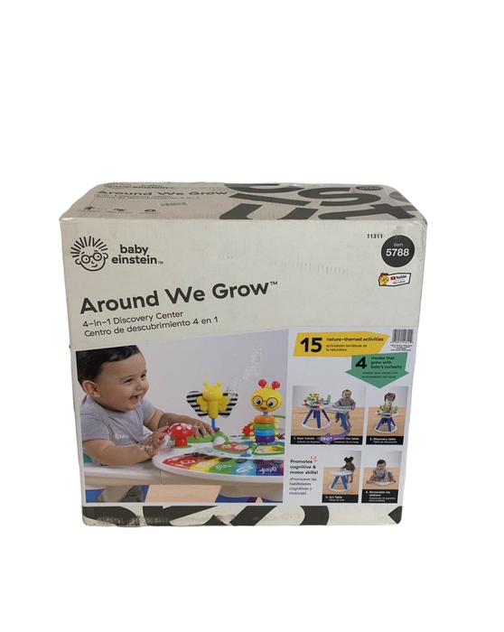 used Baby Einstein Around We Grow 4-in-1 Walk Around Discovery Activity Center Table