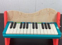 secondhand B. toys Wooden Toy Piano- Mini Maestro