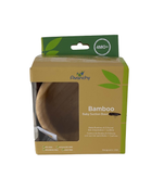 used Avanchy Bamboo Suction Baby Plate and Spoon, White