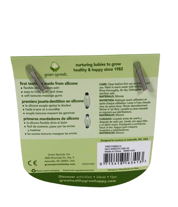 secondhand Green Sprouts First Teethers 3 Pack