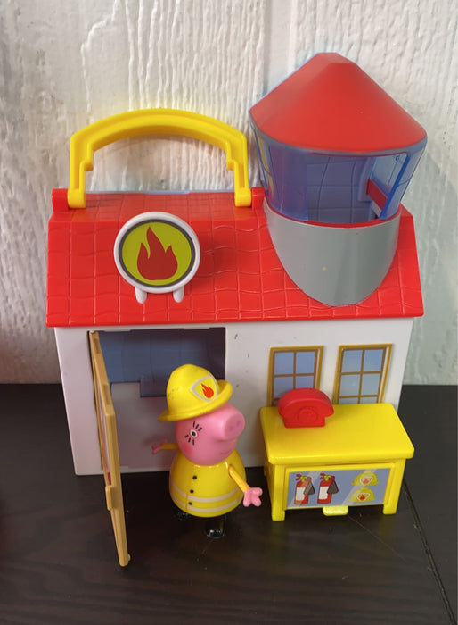 secondhand Peppa Pig Firehouse Playset