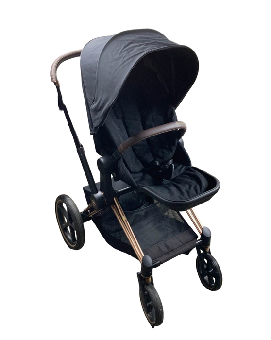 used Cybex PRIAM Stroller, Deep Black, Rosegold, 2021