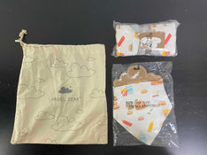 used Angel Dear Swaddle And Bib Set, Burger Joint