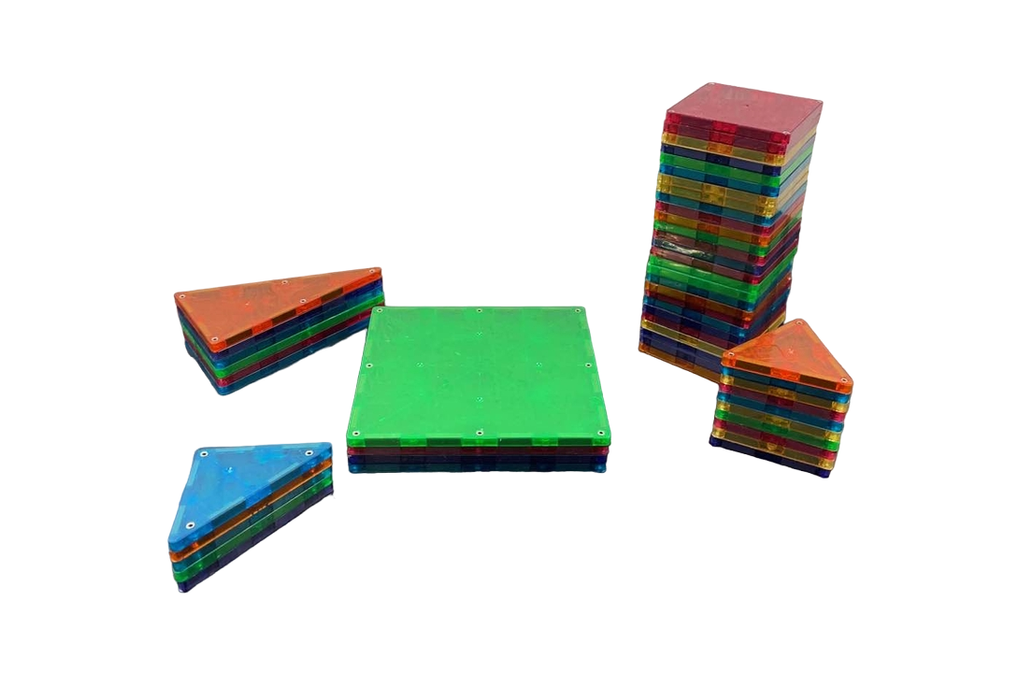 used Magna-Tiles Set, Clear Colors