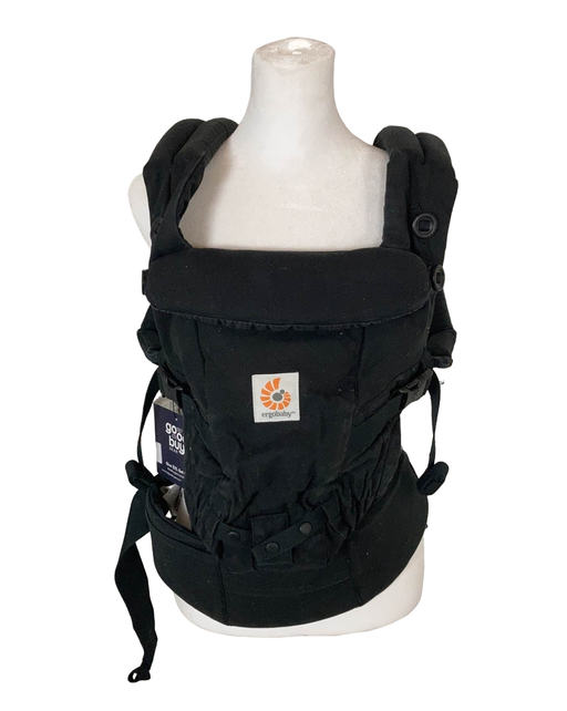 used Ergobaby Omni 360 Cotton Baby Carrier, Pure Black