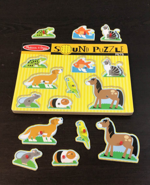 secondhand Melissa & Doug Sound Puzzle, Pets