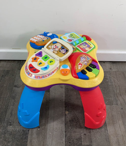 used Fisher Price Laugh & Learn Learning Table, Puppy & Friends