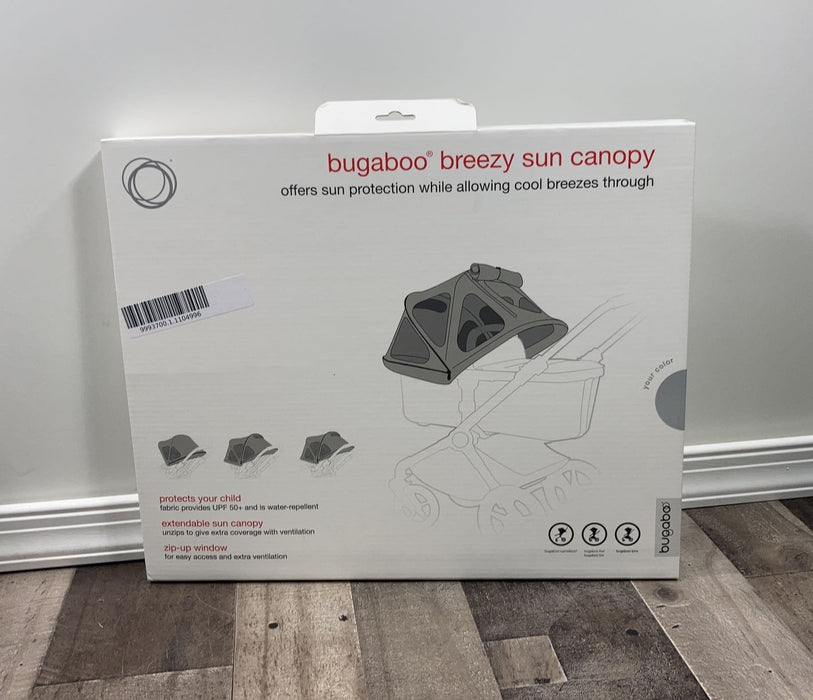 Shop Bugaboo Breezy Sun Canopy for Fox 2/Fox 3/Cameleon3/Lynx, Misty Grey at GoodBuy Gear