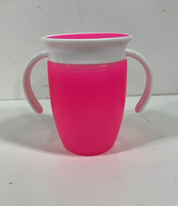 secondhand Munchkin Miracle 360 Trainer Cup, pink & purple