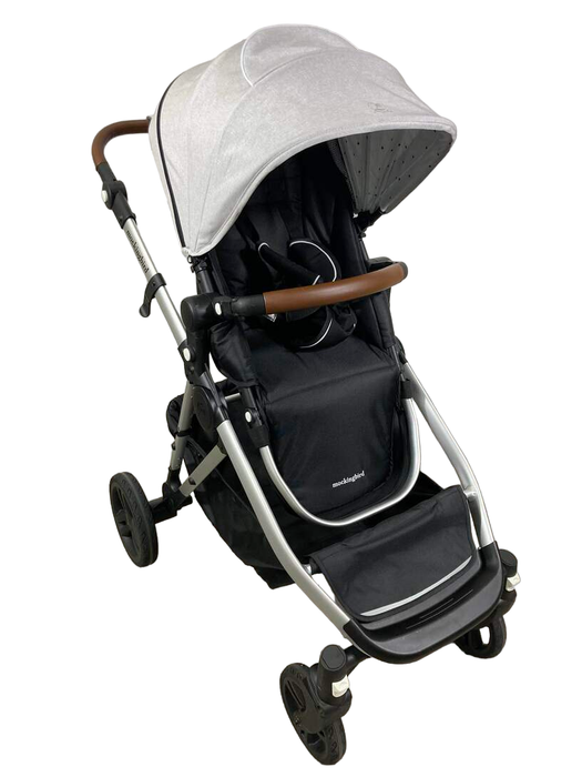 used Mockingbird Single to Double Stroller, 2023, Silver with Penny Leather, Limited Edition Night Stars, Limited Edition Light Grey