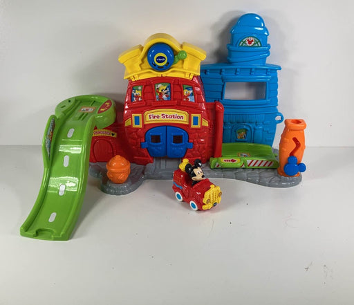 used VTech Go! Go! Smart Wheels Mickey Mouse Silly Slides Fire Station