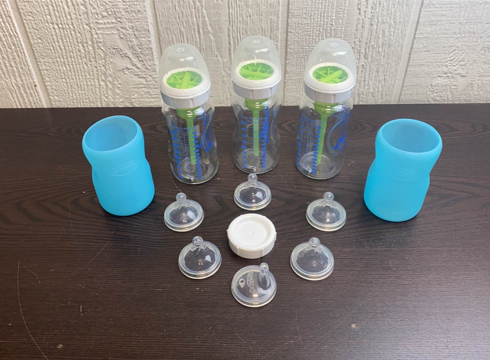 Shop Dr. Brown's Options+ Anti Colic Wide Neck Glass Bottles 3-Pack, 9 oz/270 ml at GoodBuy Gear
