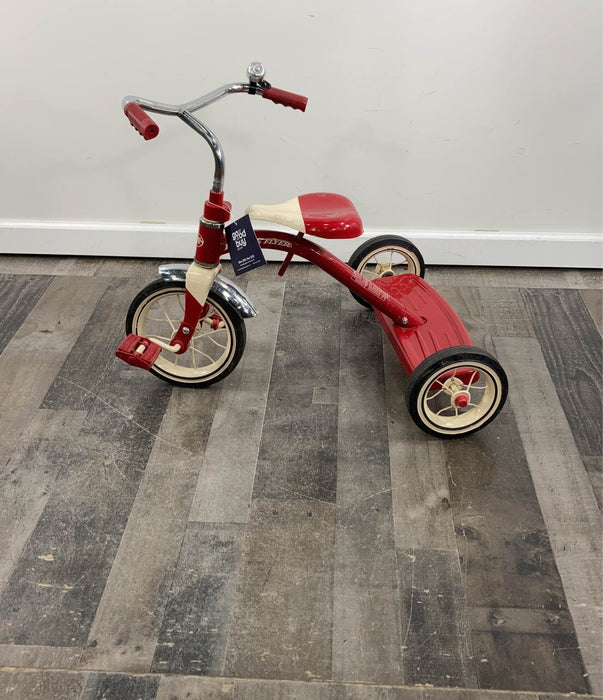 used Radio Flyer Classic Red Tricycle with Push Handle, Red