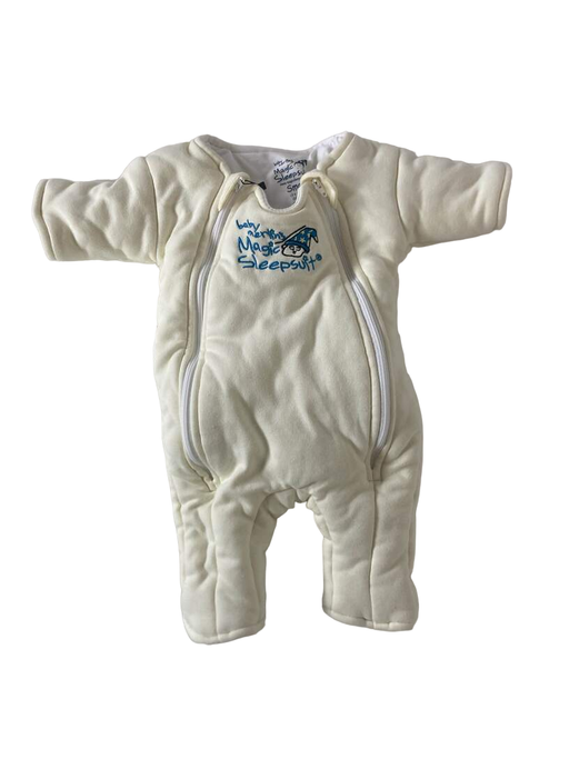 used Baby Merlin's Magic Sleepsuit, Small 3-6 Months, Cream, Cotton