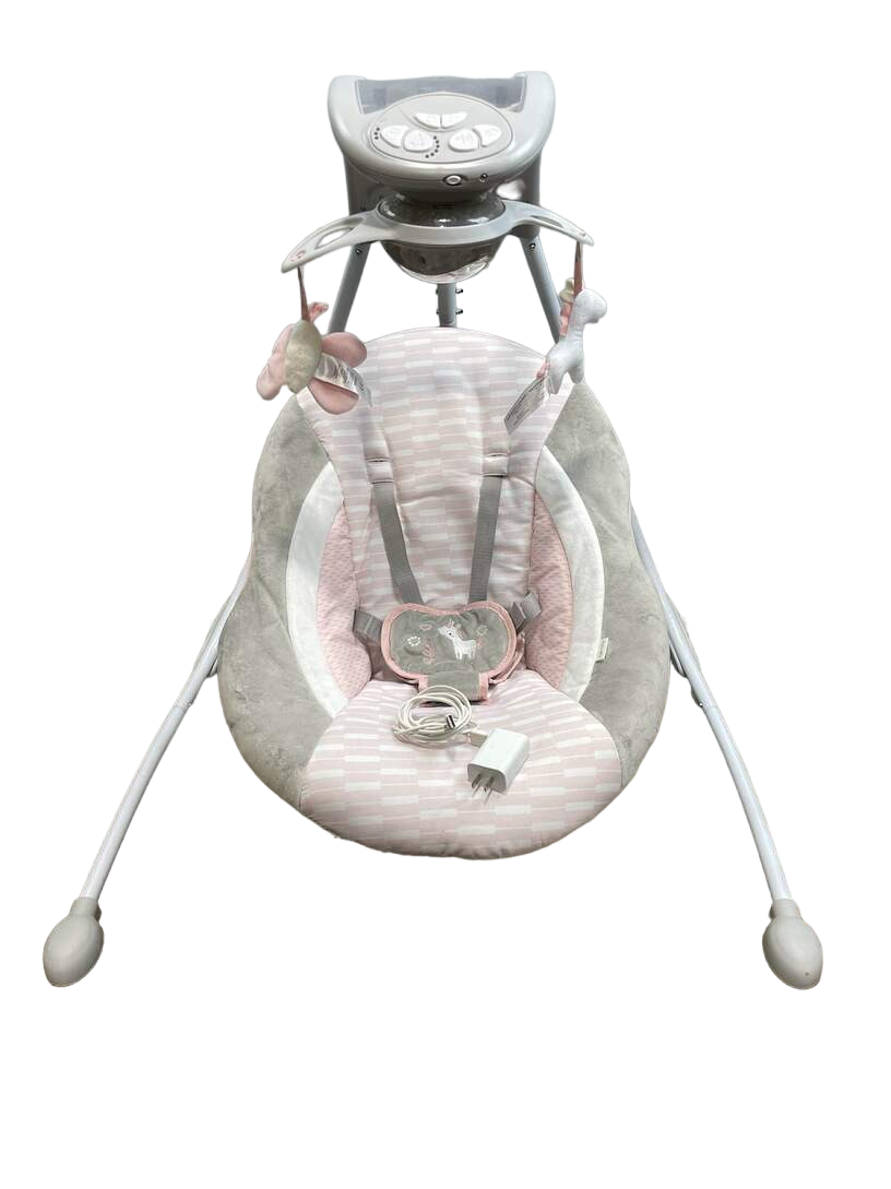 Ingenuity InLighten Cradling Swing, Flora The Unicorn - Main Image