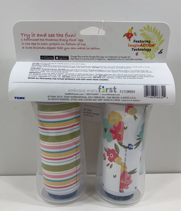 secondhand The First Years Insulated Sippy Cups, 2pk